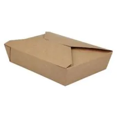 Æske TakeAway brun 140/155x195/215x48 mm 1400 ml