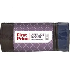 Affaldsposer M/Snørre 40 stk 20 l First Price