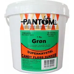 Candyfloss sukker grøn 1 kg