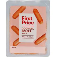 Cocktailpølser First Price