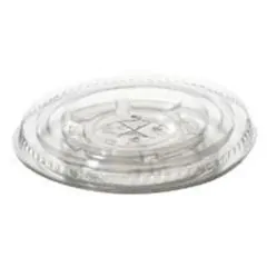 Fladt plastlåg med kryds Ø95 x H5mm 50 stk