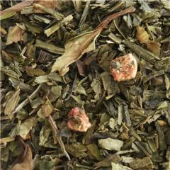 Grøn/hvid Jordbær Vanilje Te