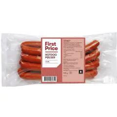 Hotdog Pølser First Price 500 G