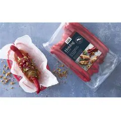 Hotdogpølse 63 g, glutenfri Slagter Lampe ca 2 kg