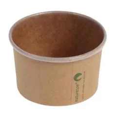 Isbæger bionedbrydeligt 120 ml, brun 50 stk