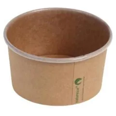 Isbæger bionedbrydeligt 240 ml, brun 50 stk