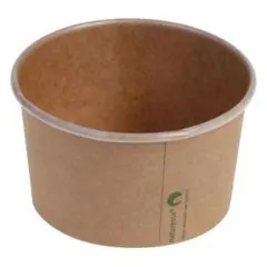 Isbæger bionedbrydeligt 360 ml, brun 50 stk
