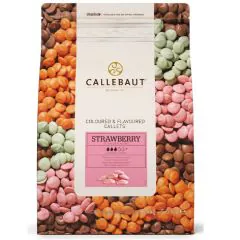 Callebaut Jordbær overtræk perler