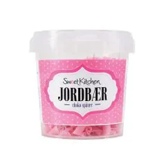 Jordbær Chokolade spåner 35 g Sweetkitchen