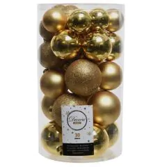 Julekugle Mix Guld Ø4-6 cm 30 stk