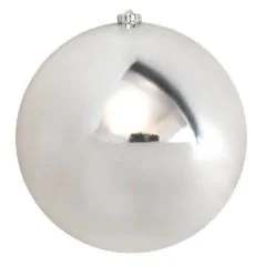 Julekugle Sølv Blank Ø25 cm