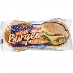 Mega Burgerboller 4 stk. 300 g