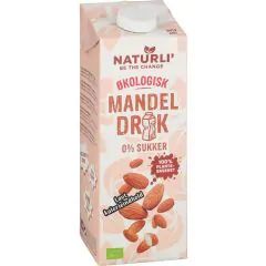 Mandeldrik Øko Naturli usødet 1 L