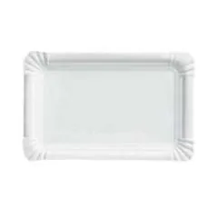 Pølsetallerken hvid 13x20 cm 250 stk