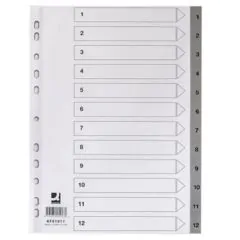 Register A4 1-12 120 my Grå