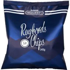 Restaurant Gilleleje Havn Rugbrødschips Salt 140 g.