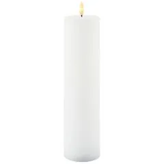Vokslys Sille Recharge Ø7,5xH30 hvid Sirius