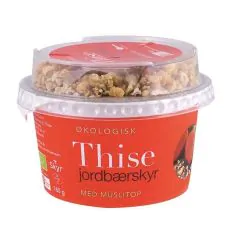 Skyr Jordbær m/muslitop 160g