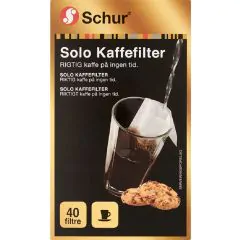 Kaffefilter solo 40 stk