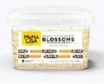 Chokoladespåner Hvid Blossoms 1 kg