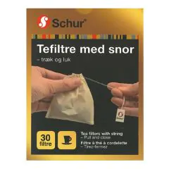 Tefilter med snor 30 stk