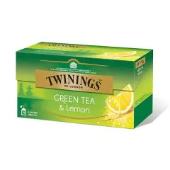 Twinings Grøn te med citron tebreve Øko 25 bv