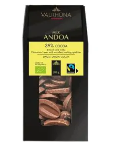 Valrhona Andoa Lait 39% Feves Øko 200 g