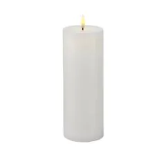 Sirius Vokslys Sille Recharge Ø7,5xH20 cm hvid