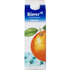 Yoghurt Sødmælk Appelsin 1 l. Kløver