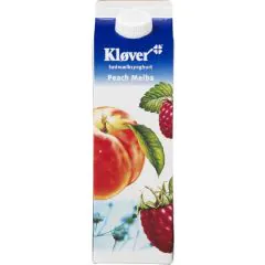 Yoghurt Sødmælk Peach Melba 1L Kløver