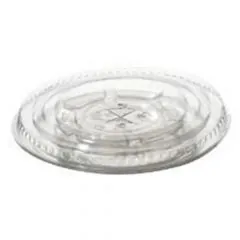 Fladt plastlåg med kryds Ø95 x H5mm 50 stk